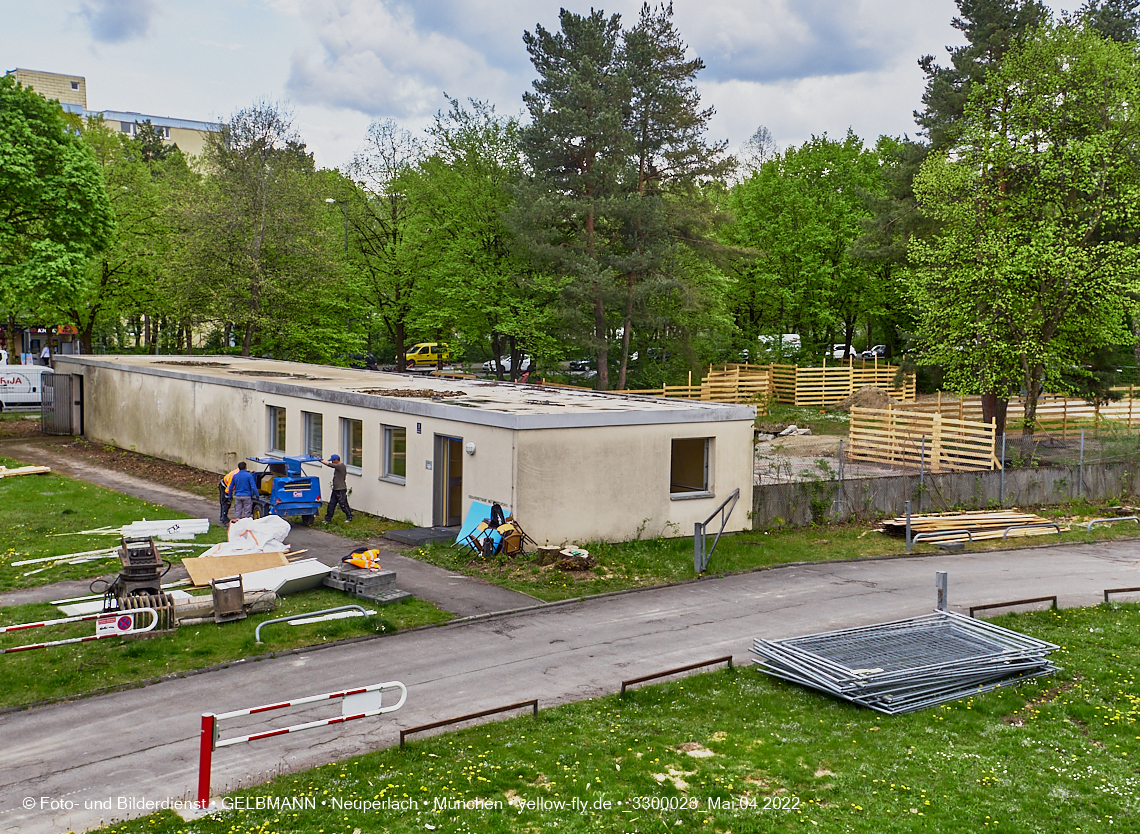 04.05.2022 - Baustelle am Haus für Kinder in Neuperlach